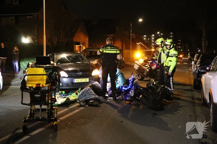 Scooterrijder gewond door ongeval met automobilist