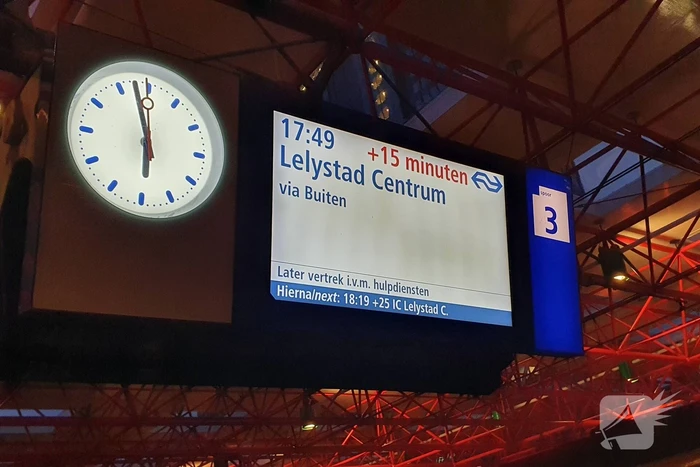 Enorme drukte op station door treinuitval