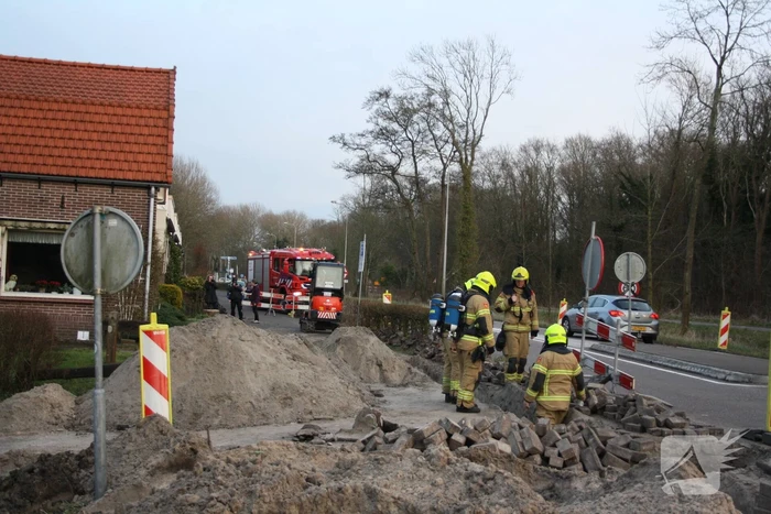Gaslekkage door graafwerkzaamheden