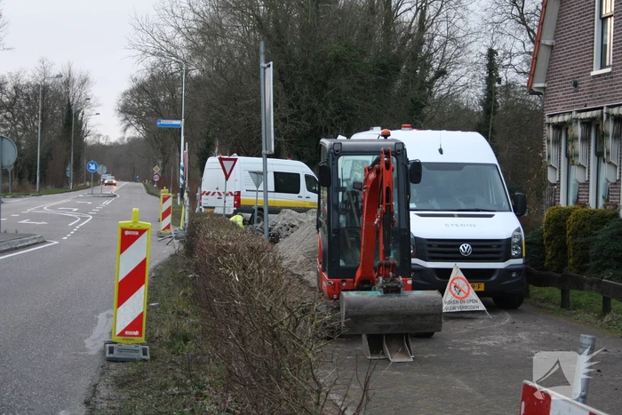 Gaslekkage door graafwerkzaamheden