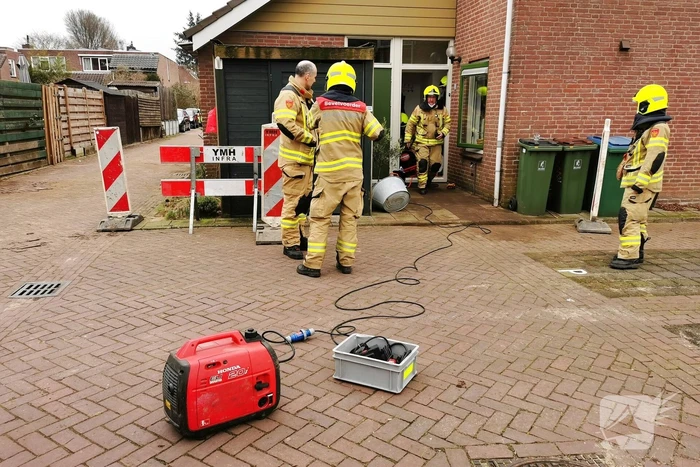 Kruipruimte vol gas na lekkage in woning