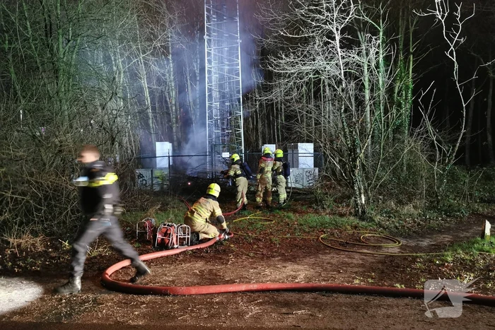 Zendmast in brand