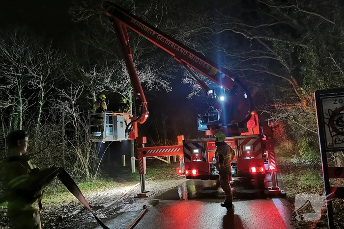 Zendmast in brand