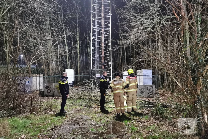 Zendmast in brand