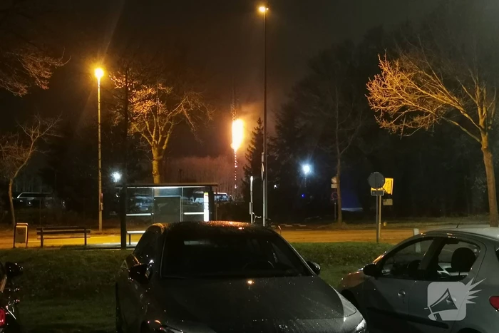 Zendmast in brand