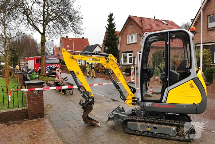 Gasleiding geraakt tijdens aanleg glasvezel