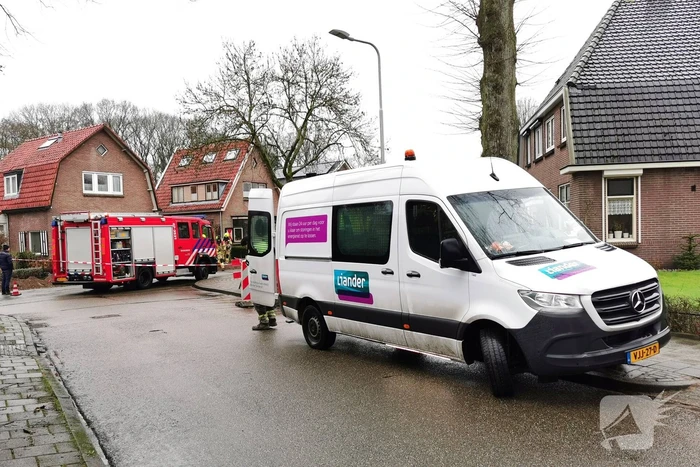 Gasleiding geraakt tijdens aanleg glasvezel