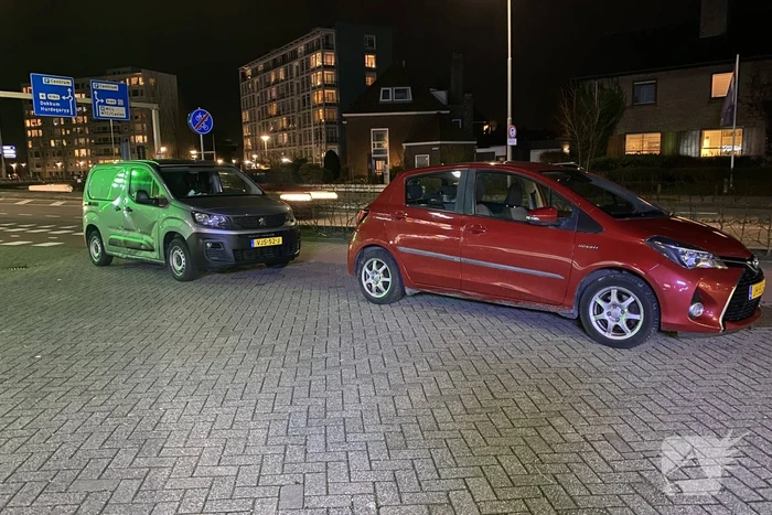 Ongeval tussen twee personenauto's