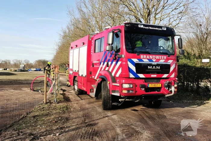 Gaslekkage in tuin van woning