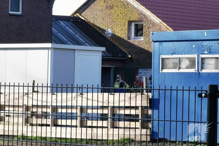 Gaslekkage in tuin van woning