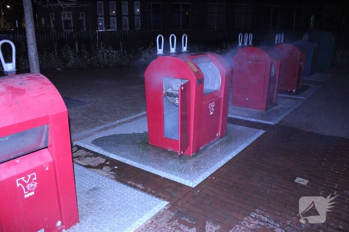 Brand in ondergrondse container snel geblust
