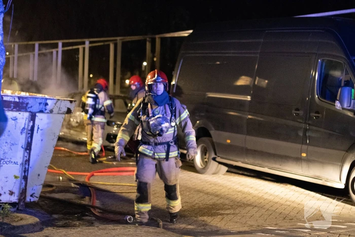 Audi met buitenlandse kenteken volledige uitgebrand