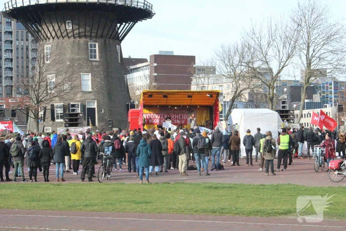 Grote opkomst bij woonprotest