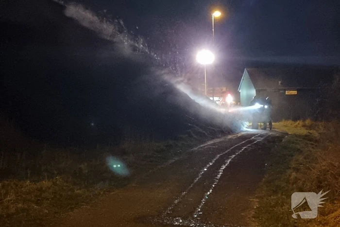 Brand in duinen snel geblust