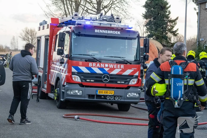 Brandweer blust flinke brand in woning