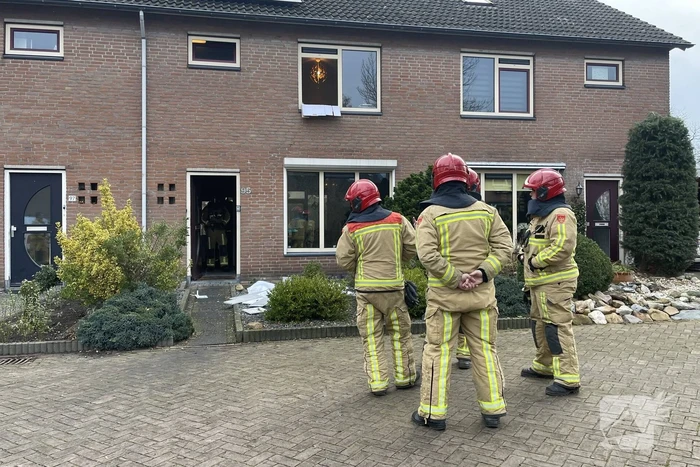 Gaslekkage tijdens werkzaamheden in woning