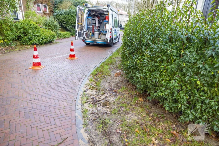 Vitens bezig met herstel van gesprongen waterleiding