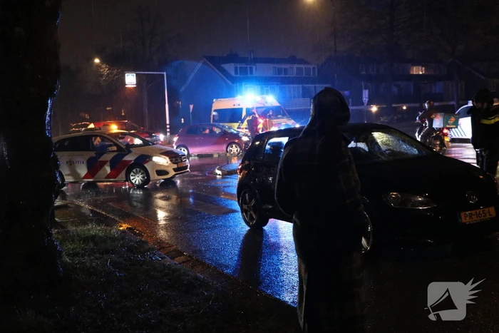 Voetganger geschept op zebrapad