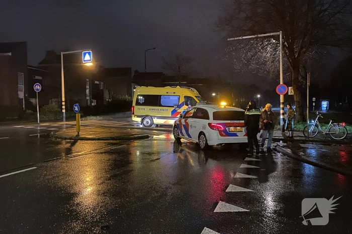 Voetganger geschept op zebrapad