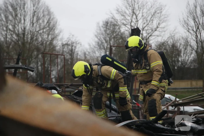 Grote brand verwoest schuur