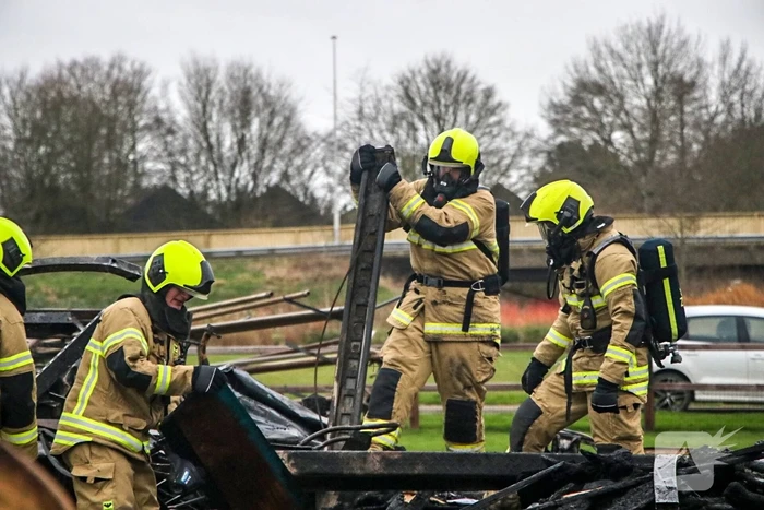 Grote brand verwoest schuur
