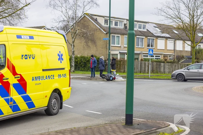 Scooterrijder gewond bij aanrijding