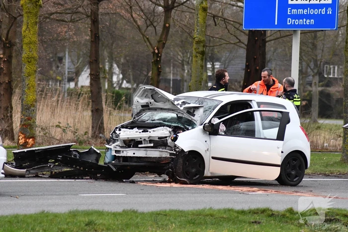 Automobilist raakt van de weg en crasht tegen boom