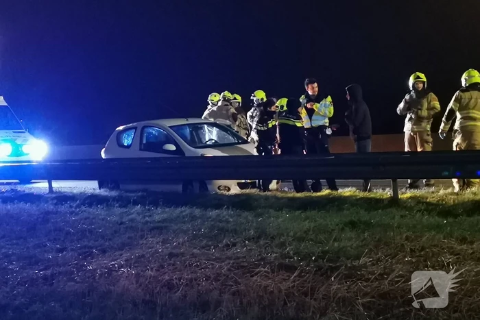 Enkelzijdig ongeval op de snelweg