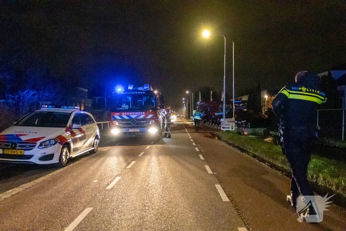 Flinke vlammen bij brand in gebouw
