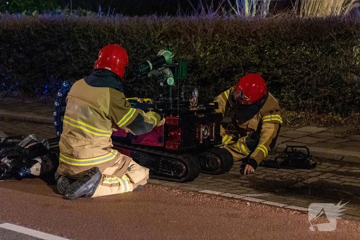 Flinke vlammen bij brand in gebouw