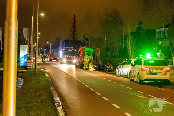 Flinke vlammen bij brand in gebouw