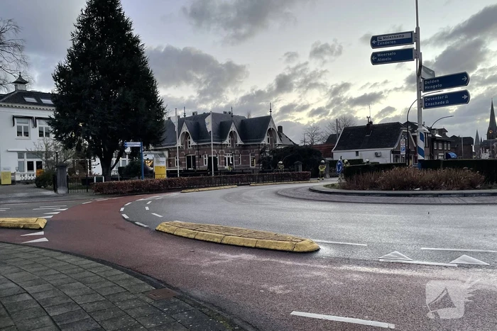 Grote boom omgelegd door storm Dudley