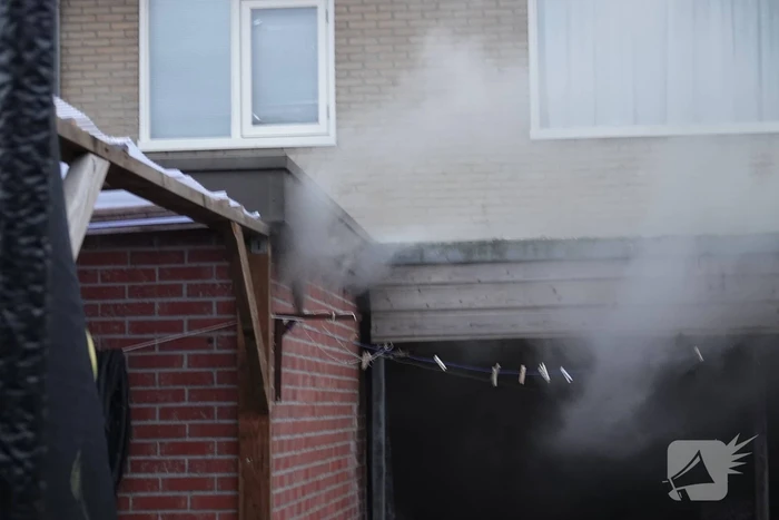 Brand in schuur door kortsluiting