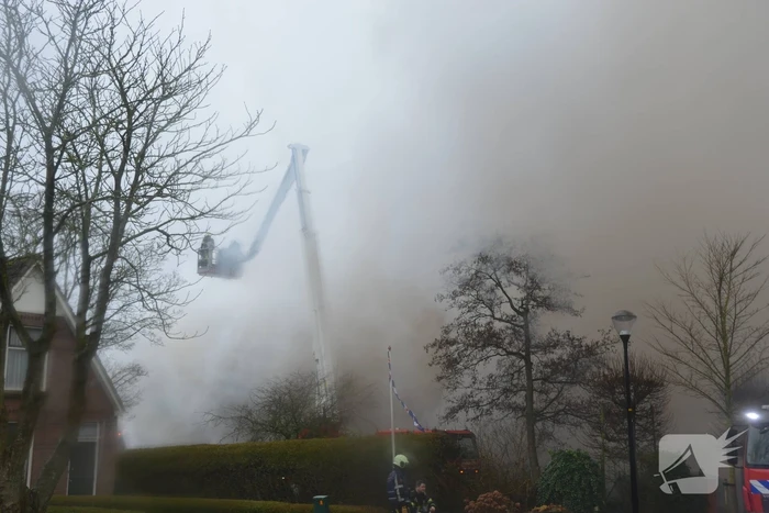 Zeer grote brand in boerderij