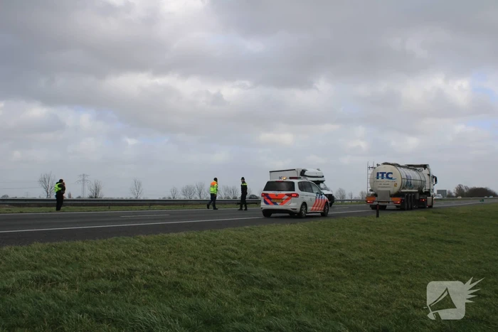 Schade aan bestelbus door harde wind