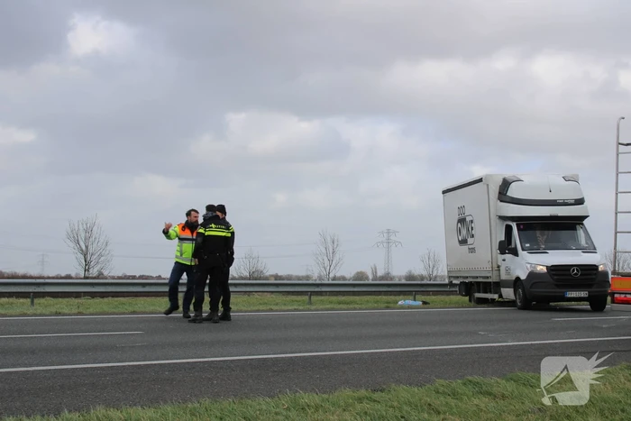 Schade aan bestelbus door harde wind