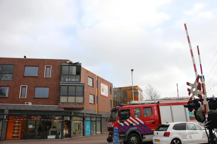 Dakbedekking losgewaaid door storm