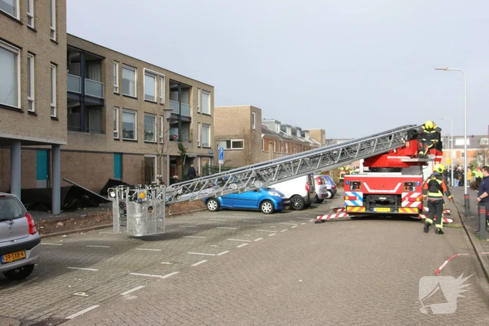 Meerdere daken losgewaaid door Eunice