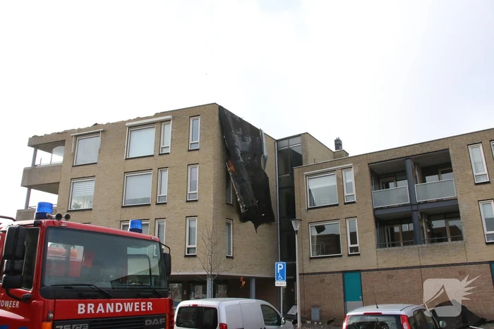 Meerdere daken losgewaaid door Eunice