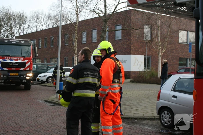 Gevel stort in door harde wind