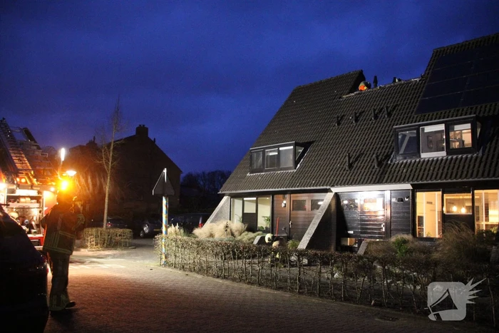 Dakrand losgewaaid door storm