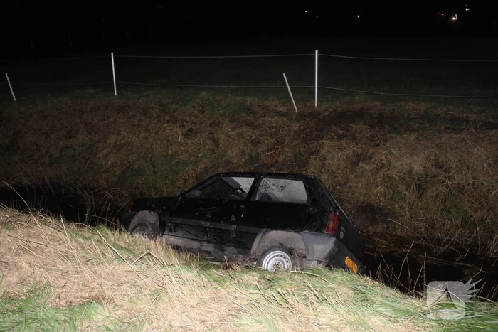 Auto aangetroffen in sloot