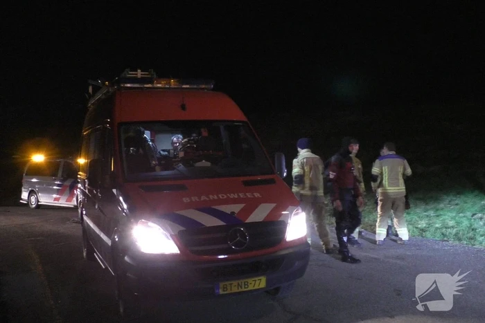 Auto aangetroffen in sloot
