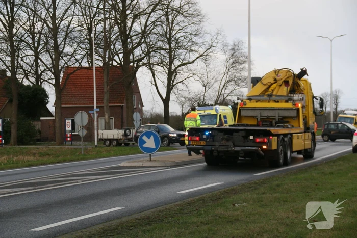 Botsing tussen twee voertuigen op kruising