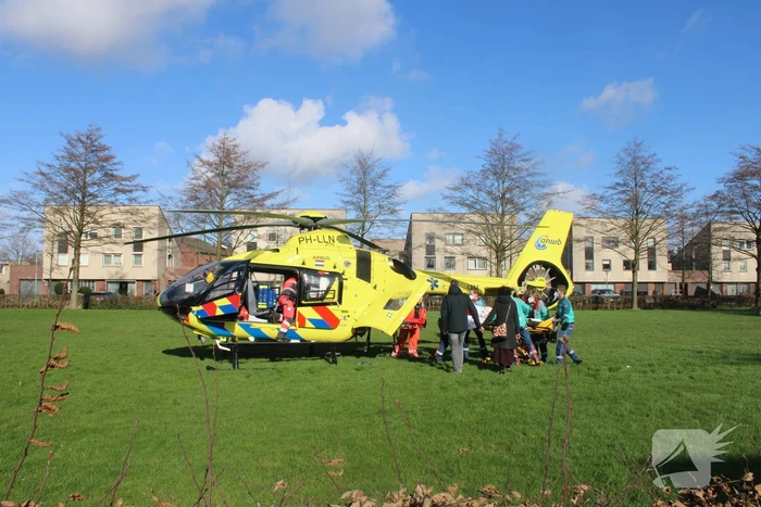 Veel bekijks bij inzet traumahelikopter