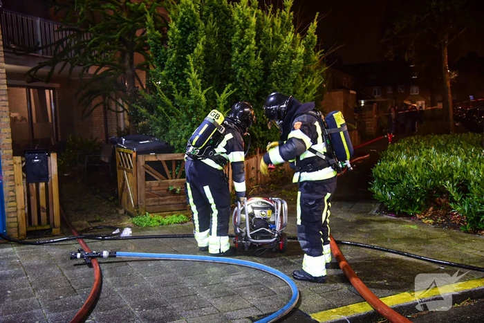 Forse brand in slaapkamer van woning