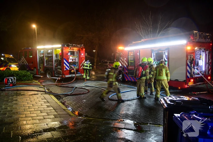 Forse brand in slaapkamer van woning