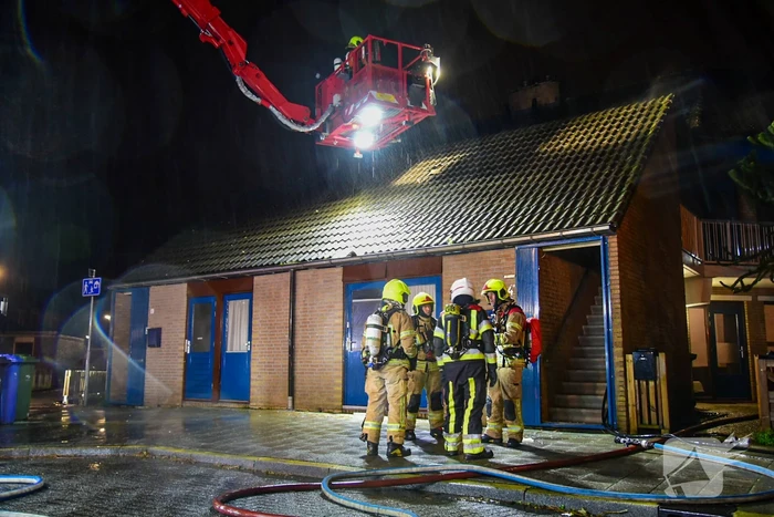 Forse brand in slaapkamer van woning