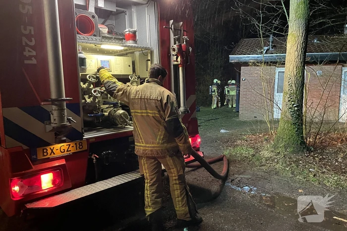 Brand in chalet snel geblust