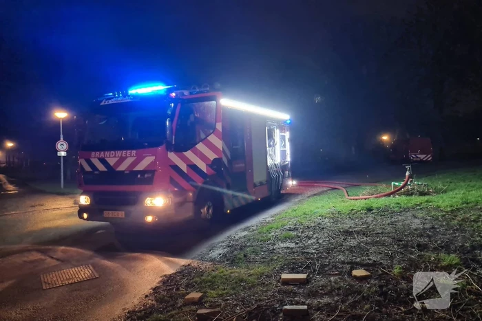 Problemen met waterwinning bij brand